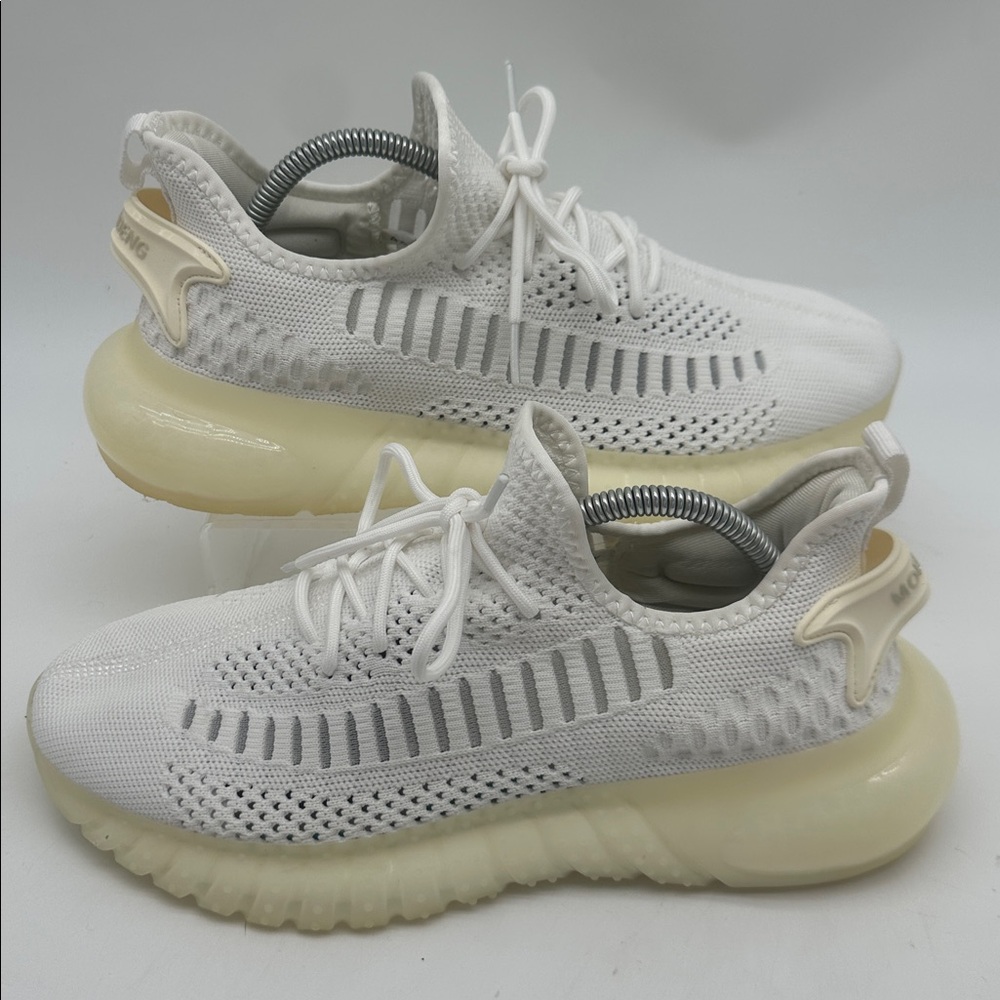 MOERDENG Breathable Damping Running Walking Shoes White Mens Size EU42 US9.5